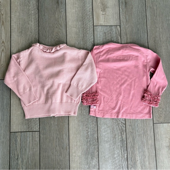 Pink RuffleButts Sweater and Top Set - Picture 4 of 5